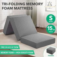 Detailed information about the product Single Mattress Trifold Foam Sofa Bed Foldable Sleeping Lounge Floor Mat Camping Portable Cushion Extra Thick Removable Cover