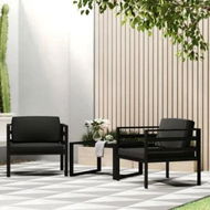 Detailed information about the product Single Sofas 2 pcs with Cushions Aluminium Anthracite