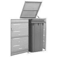 Detailed information about the product Single Wheelie Bin Shed 69x77.5x115 cm Stainless Steel