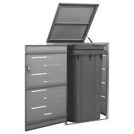 Detailed information about the product Single Wheelie Bin Shed 69x77.5x115 cm Stainless Steel