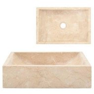 Detailed information about the product Sink 45x30x12 cm Marble Cream