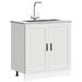 Sink Base CabinetÂ  Porto White 80x46x81.5 cmÂ Engineered Wood. Available at Crazy Sales for $179.95