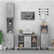 Detailed information about the product Sink Cabinet Concrete Grey 80x33x60 Cm Engineered Wood