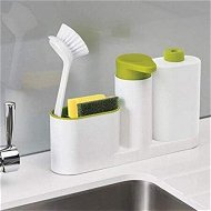 Detailed information about the product Sink Tidy Set Plus 3 In 1 Stand For Kitchen Sink With Liquid Soap Dispenser And Cleaning Cloth Holder