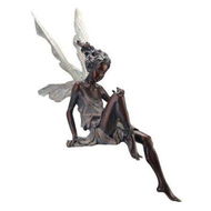 Detailed information about the product Sitting Flower Fairy StatueAntique Resin Craft Garden Realistic Figurine Decor Home Table Ornaments Garden Lawn Yard Art Porch Patio Decoration