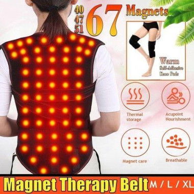 SIZE M 67 Heating Warm MAGNETS PAIN RELIEF SHOULDER WAIST SUPPORT VEST WAISTCOAT