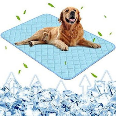 SizeXL 100x70cm Pet Cooling Mat For Dog Puppy Cat Washable Cooling Pad Under 40KG