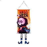 Detailed information about the product Skeleton 40x110cm Halloween Hanging Cloth Banner Ideal For Halloween Parties Shopping Malls Bars And Other Festive Events