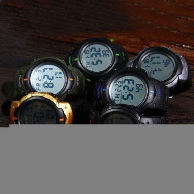 Skmei 1068 Multifunctional LED Military Watch Alarm Stopwatch Water Resistant