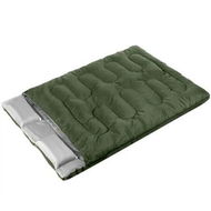 Detailed information about the product Sleeping Bag Double Bags Outdoor Army Green