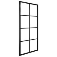 Detailed information about the product Sliding Door Aluminium And ESG Glass 76x205 Cm Black