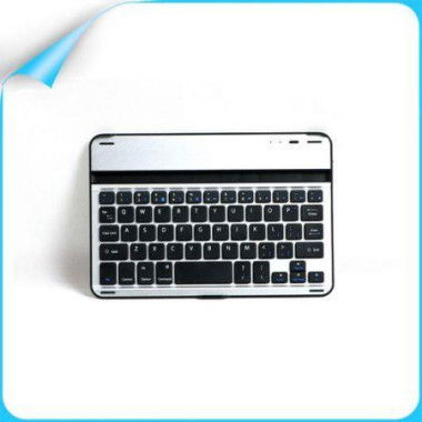 Slim Aluminum Bluetooth Wireless Keyboard Portable For IPad Mini - Black