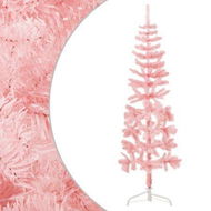 Detailed information about the product Slim Artificial Half Christmas Tree with Stand Pink 120 cm