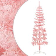 Detailed information about the product Slim Artificial Half Christmas Tree with Stand Pink 180 cm