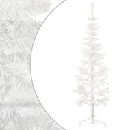 Detailed information about the product Slim Artificial Half Christmas Tree with Stand White 120 cm