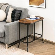 Detailed information about the product Slim Night Table With Wooden Tabletop For Living Room
