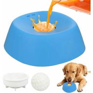 Detailed information about the product Slow Feeder Dog Bowls for Liquid Treat, Anti-Slip Bone Broth Dog Lick Bowl 3/4 Cup Pup Lick Toy for Large Medium Small Breeds Dietary Supplement(Blue)