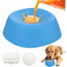 Slow Feeder Dog Bowls for Liquid Treat, Anti-Slip Bone Broth Dog Lick Bowl 3/4 Cup Pup Lick Toy for Large Medium Small Breeds Dietary Supplement(Blue). Available at Crazy Sales for $24.99