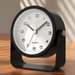 Small Analog Alarm Clocks, Battery Operated Desk Clock with Light, Adjustable Angle for Bedroom Living Room Decor (Black). Available at Crazy Sales for $14.95