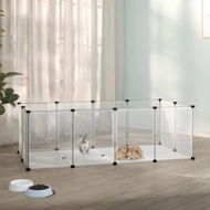 Detailed information about the product Small Animal Cage Transparent 144x74x46.5 cm PP and Steel