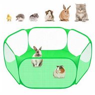 Detailed information about the product Small Animals C&C Cage Tent,Breathable & Transparent Pet Playpen Pop Open Outdoor/Indoor Exercise Fence,Portable Yard Fence for Guinea Pig,Rabbits,Hamster,Chinchillas and Hedgehogs (Green)