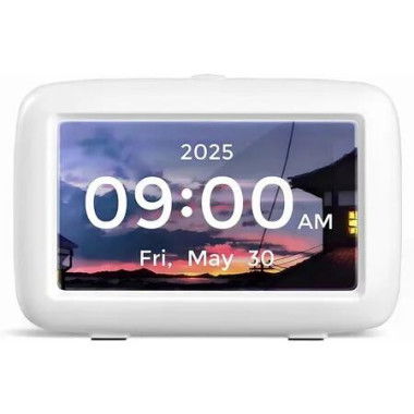 Small Digital Alarm Clock for Bedroom with 5 Alarms and Snooze Mode