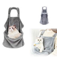 Detailed information about the product Small Dog Cat Carrier Chest-Soft Breathable Cotton-with Pocket Hands Free Shoulder Front Cat Sling Carrier-Grey