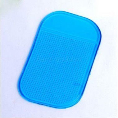 Small Silica Gel Anti-Slip Car Dashboard Non-slip Mat Magic Sticky Pad For Phone PDA MP3/4 Blue.