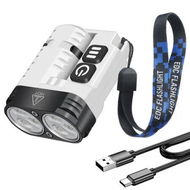 Detailed information about the product Small Torches EDC Flashlight 1600 Lumen,Mini Torch USB Rechargeable with Pocket Clip,Magnetic,10 Modes for Camping Walking Emergency