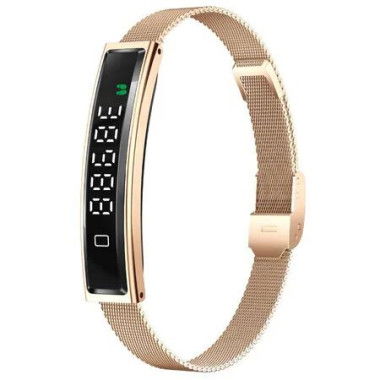 Smart Bracelet Watchs for Women Men Fitness Watch and Sleep Trackers,Always-On Display Waterproof Fitness Tracker 24/7 Free App (Gold)