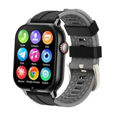 Smart Cell Phone Watch for Boys Girls with Call SOS Games Alarm Camera Music Calculator School Mode Children Touch Screen Watches for Kids (Black)