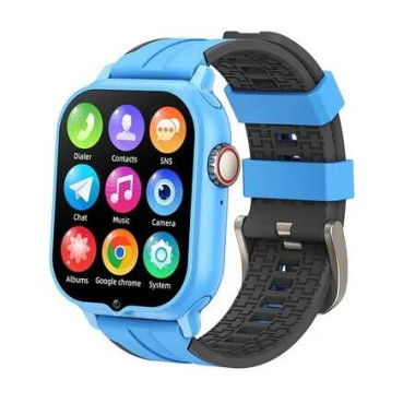 Smart Cell Phone Watch for Boys Girls with Call SOS Games Alarm Camera Music Calculator School Mode Children Touch Screen Watches for Kids (Blue)