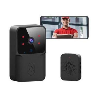 Smart Doorbell Wireless Remote Video Doorbell with Chime,IR Night Vision, 2 Way Audio,Home Intercom HD Wide Angle View Security Doorbell