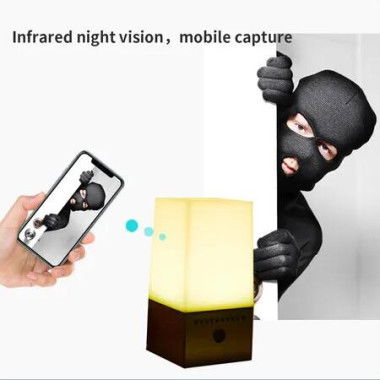 Smart Home Camera HD 1080P Wireless Security Surveilance System WiFi Infrared Night Vision Colourful Light 2 Way Audio Brown