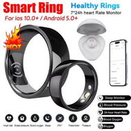 Detailed information about the product Smart Ring for Men Women, Step Tracker, Sleep Tracker, Body Stress Monitor, Free APP with Android and iOS Size 22