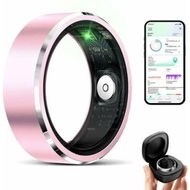 Detailed information about the product Smart Ring for Women Men Fitness Tracker with Pedometer Monitor No Subscription Fee IP68 Waterproof Rings for iOS Android(8#)