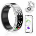 Smart Ring Tracker with Display Screen & Touch Button,Bluetooth Connection for Women Men,Fitness Tracker Sleep Monitoring Waterproof(Silver-12#). Available at Crazy Sales for $59.99