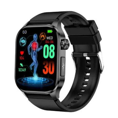 Smart Watch for Men Women, 2.04 Inch Color Screen, Sleep and Stress Monitor, Smartwatch Compatible with Android and iOS,150 Sports Modes (Black)