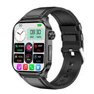 Detailed information about the product Smart Watch For Men Women 2.04 Inch HD Fitness Tracker With Sleep Monitor Intelligent Reminders,Phone Calls,110+ Sport Modes,Waterproof,Black Leather
