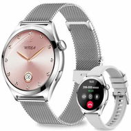 Detailed information about the product Smart Watch for Women 1.27 HD Fitness Tracker (Answer/Make Calls),IP68 Waterproof Smartwatch with Monitor 120+ Sports Modes for Android iOS(Silver)