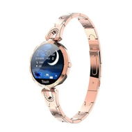 Detailed information about the product Smart Watch for Women, Smart Wristband with Metal Band, Elegant Fitness Tracker Sleep Monitor Full Touchscreen for iOS Android Phones Golden