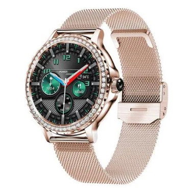 Smart Watches for Women,1.3 Inch HD Fitness Tracker with Bluetooth 5.2 Make Calls Smart Watch for Android/iOS Phones,IP68 Waterproof Fitness Watch(Gold)