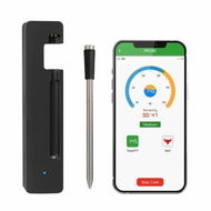 Detailed information about the product Smart Wireless Meat Thermometer with 493FT Long Wireless Range,Instant Read Digital Food Thermometer,APP Control for Roast,Oven,Grill,BBQ,Rotisserie