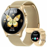 Detailed information about the product Smartwatch for Women 1.43 Touchscreen Smart Watch Answer/Make Call with Sleep Monitor 100+ Sports Modes Fitness Tracker for Android iOS(1Pack-Gold)