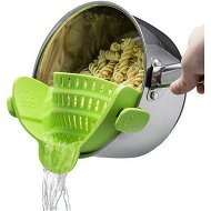 Detailed information about the product Snap N Strain Strainer Clip On Silicone Colander Fits All Pots And Bowls - Lime Green