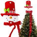 Snowman Tree Top Decoration Snowman Doll Design Ideal For Christmas Tree Decorations And Home Living Room Decor. Available at Crazy Sales for $24.99