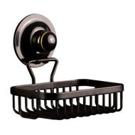 Detailed information about the product Soap Holder Basket Removable Stainless Suction BLACK