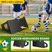 Soccer Ball Rebounder Board Kick Back Wall Sports Football Drills Training Aid Passing Shooting Practice Equipment Portable 2 Angles Rebound 100x42cm. Available at Crazy Sales for $99.95