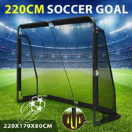 Detailed information about the product Soccer Football Net Set Metal Frame Goal Aluminium Backyard Game Training Practice Kids Adults Sports Equipment 2.2x1.7m