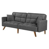 Detailed information about the product Sofa Bed Futon Convertible Fabric Dark Grey